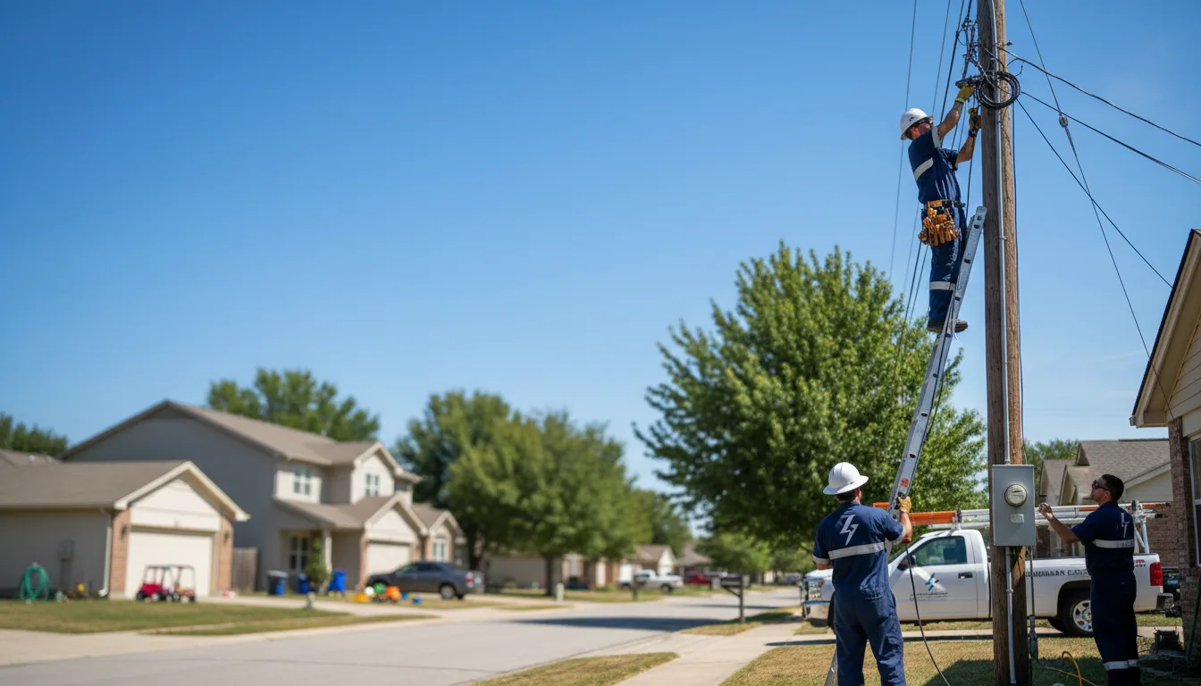 Residential electrician providing installation services in Odessa, DE